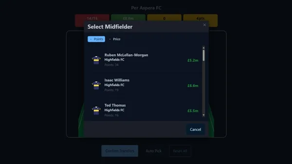 Fantasy WCFL detail 2